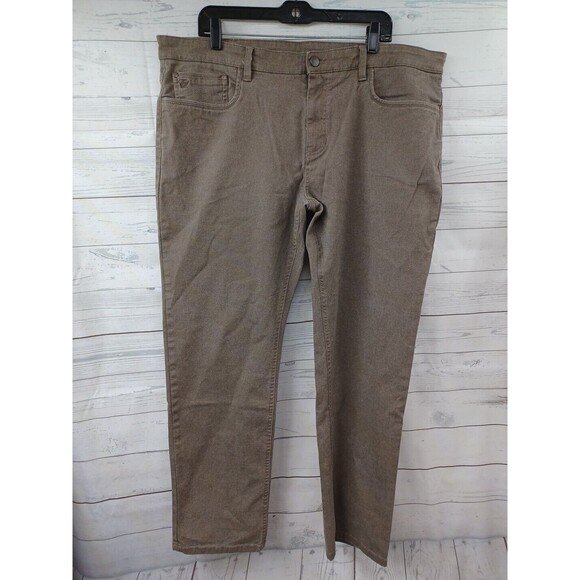 english laundry Chino pants Regular 40x32 Brown Straight Leg Flat Front Preppy - Picture 1 of 9